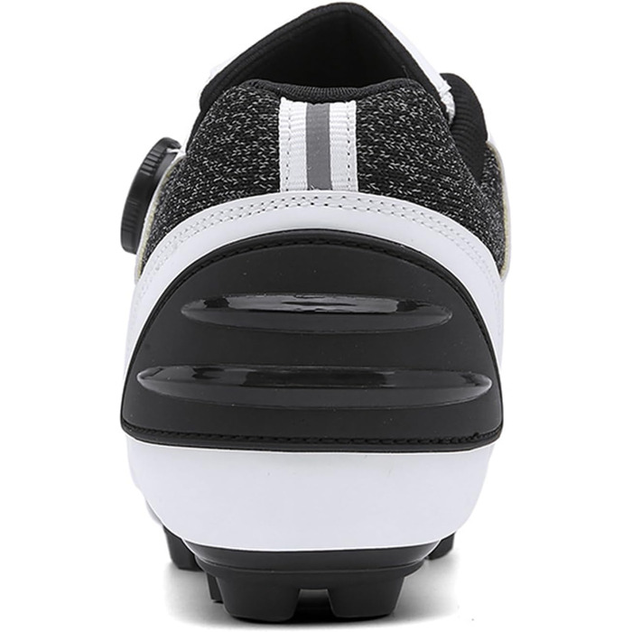 Велотуфлі MTB для чоловіків та жінок, сумісні з SPD, з клітами, дихаючі, зносостійкі, білі (43 EU)