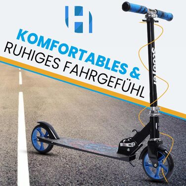 Самокат дитячий Habib Cityroller складаний, регульований, блакитний (6-16 років)