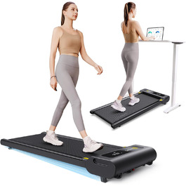 Бігова доріжка UREVO з нахилом, Walking Pad 1-6 км/год, для дому та офісу, з пультом ДУ та LED-дисплеєм, велика бігова зона