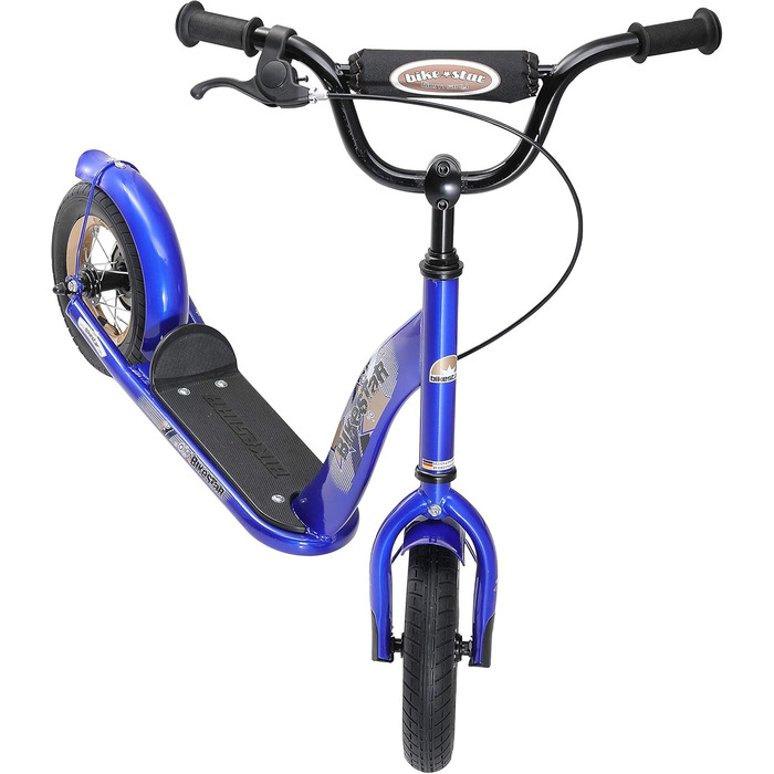 Дитячий роликовий самокат STAR SCOOTER з повітряними колесами, 10 дюймів, для хлопчиків та дівчаток 4-5 років (Блакитний)