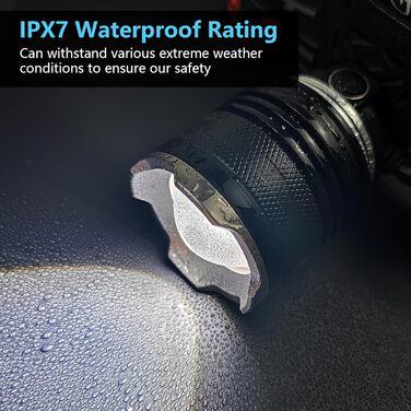 Ліхтар на лоб LED акумуляторний, 100000 люмен, 9000mAh, 5 режимів, IPX7, Zoom, для кемпінгу, риболовлі, надзвичайних ситуацій