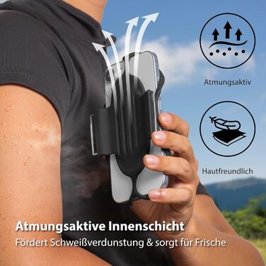 Спортивний браслет для телефону Bone Run Tie 3 - зручний фітнес-аксесуар для бігу, сумісний з iPhone 4.7-7.2