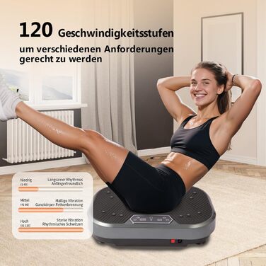 Платформа для вібраційного тренування KRYLIX: схуднення, лімфодренаж, фітнес з еластичними гумками для жінок та чоловіків