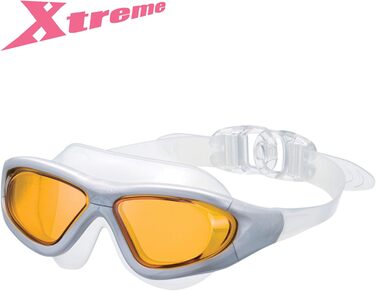 Окуляри для плавання View Xtreme коричнево-сріблясті, антифог, захист від UV