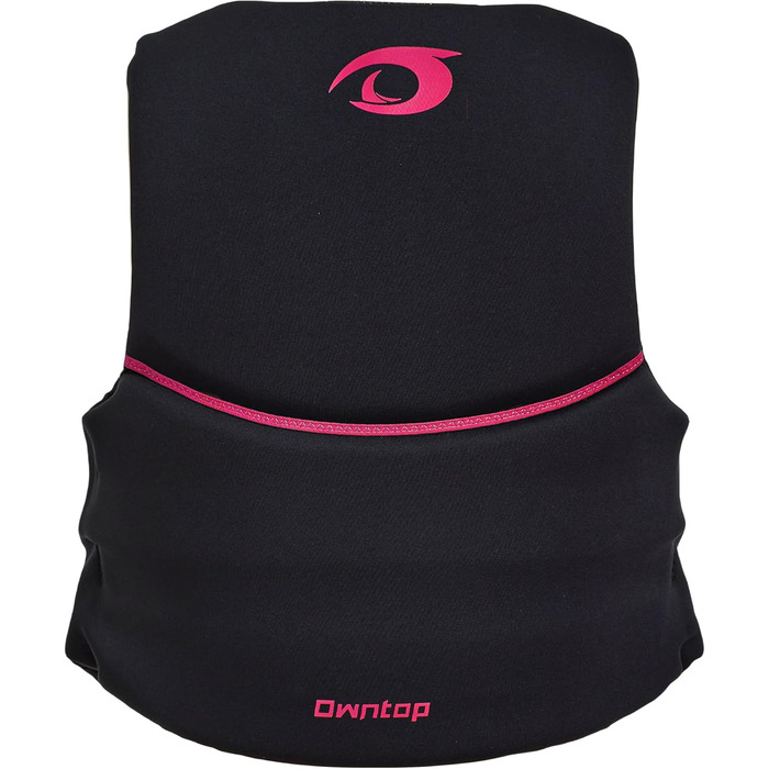 Owntop Жилет рятувальний для дорослих | Легкий неопреновий жилет | Складаний засіб плавучості з подвійними страховими ременями | Жилетка для водних видів спорту, каякінгу, риболовлі, веслування (Рожевий, L)