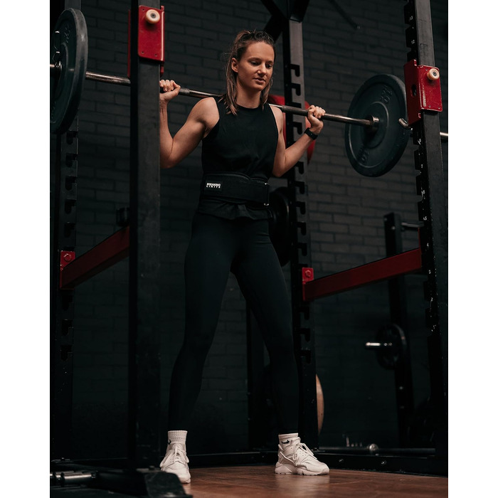 Пояс для важкої атлетики Breaking Limits - для силових тренувань, пауерліфтингу, бодібілдингу, кросфіту. З S-подібною застібкою на липучці