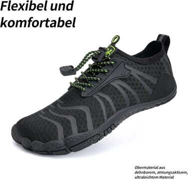 WateLves Взуття для плавання та трейлраннінгу (унісекс) - чорний, 45 EU