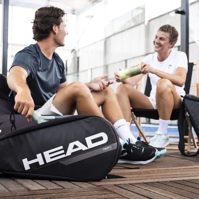 Сумка для падел-тенісу HEAD Tour Padel Bag L, чорний/білий