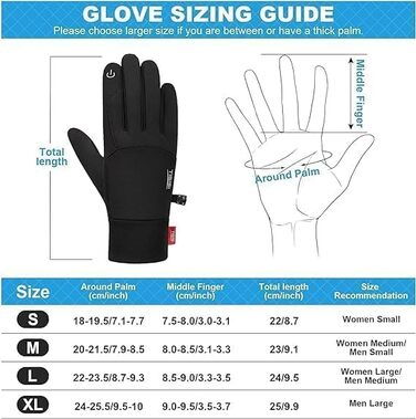 Терморукавички чоловічі та жіночі: для їзди на велосипеді, спорту, походів, катання на лижах, мотоциклів. Рукавички-грілки, підкладки. Чорний колір, розмір L (ST01)