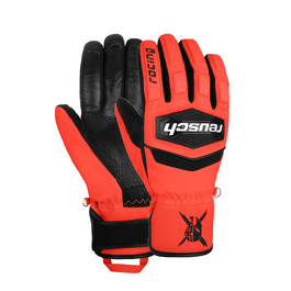 Гірськолижні рукавички Worldcup Warrior R-TEX® XT, водонепроникні та дихаючі, чорний/червоний, розмір 10.5