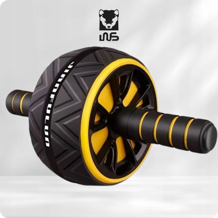Ролик для преса та м'язів живота AB Wheel з килимком для колін