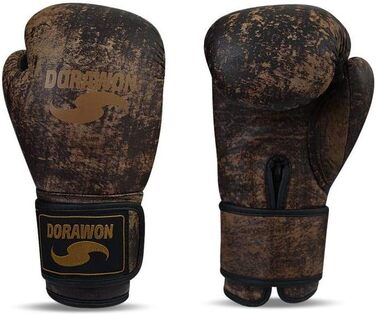 Вінтажні боксерські рукавички Dorawon зі шкіри для змагань, унісекс, для дорослих