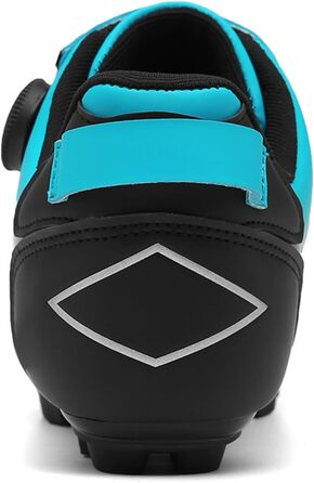 Чоловічі велосипедні черевики для катання на гірському велосипеді, Outdoor, MTB, сумісні з SPD підошвами та платформою, дихаючі, 43 EU, блакитний