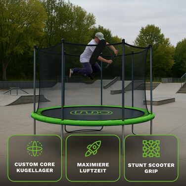 Трюковий самокат Indo для підлітків, дітей та дорослих - для вулиці та приміщення - професійний та початковий рівень (Fusion +12 років)