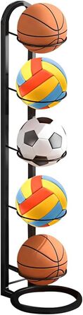 Стійка для зберігання м'ячів: футбольних, баскетбольних та інших. 5-рівнева, вертикальна, органайзер для спортивного інвентарю
