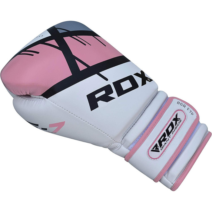 Боксерські рукавички RDX для жінок, бокс, муай-тай, кікбоксинг, спаринги, шкіра Maya Hide, рожеві, 8, 10, 12 Oz