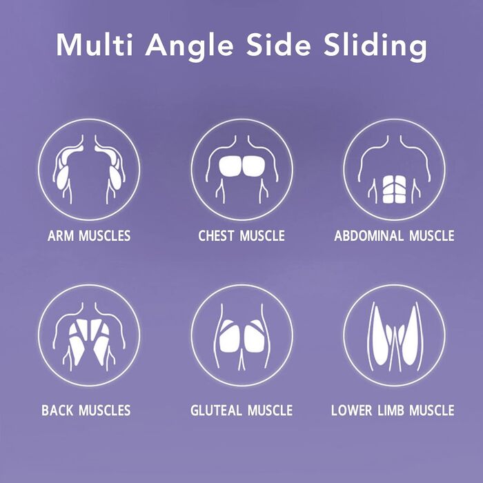 Автоматичний відскокучий ролик для пресу Asixxsix з підтримкою ліктів, ролик для пресу з автоматичним відскоком, фітнес-тренажер для пресу з наколінниками (фіолетовий)