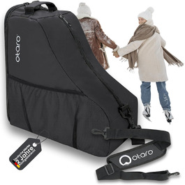 Чохол для ковзанів Otaro: водовідштовхуючий та міцний | Для дітей та дорослих, для роликів та ковзанярського спорядження (Чорний)