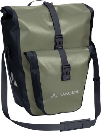 Велосипедна сумка VAUDE Aqua Back Plus 25 л, водонепроникна, для заднього багажника, легке кріплення, вироблено в Німеччині, колір фанг
