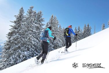 Снігоступи INOOK Alpin OXL з підйомною платформою, універсальні для чоловіків та жінок, із м'яким кріпленням Softpad, регульованим розміром та запатентованими функціями