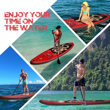 Надувна SUP-дошка FEATH-R-LITE для дорослих і підлітків, комплект: помпа, рюкзак, весло, ремінь, червоний дракон, для всіх рівнів