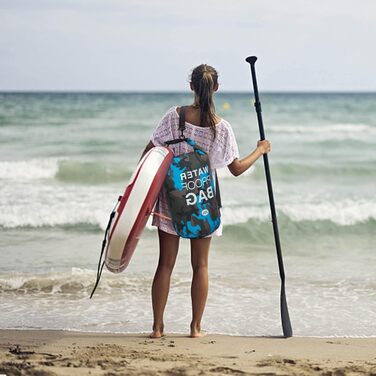Водонепроникна сумка-мішок Dry Bag 10L/20L з регульованим плечовим ременем для плавання, рафтингу, кемпінгу, риболовлі, катання на човні, піших прогулянок та каякінгу (Світло-блакитний, 10L)
