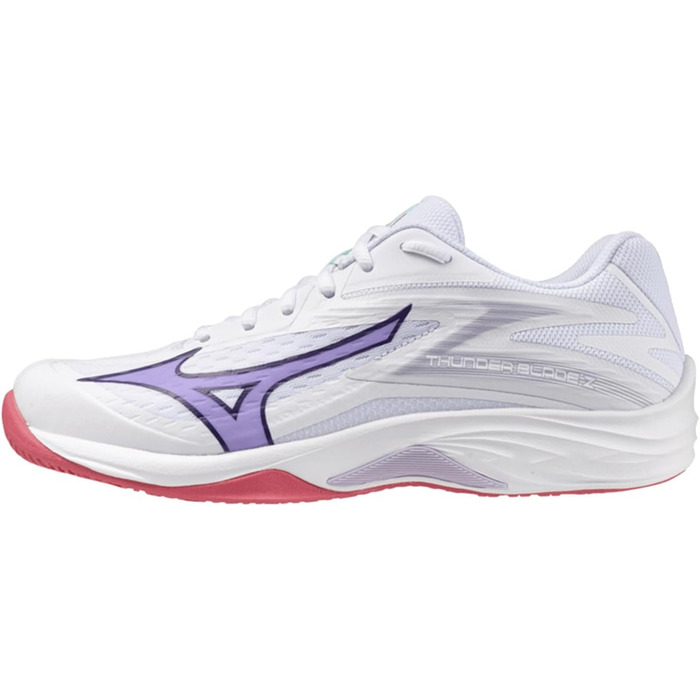 Жіночі волейбольні кросівки Mizuno Thunder Blade Z Indoor V1GC237020 Білий/Фіолетовий/Рожевий (42.5 EU)