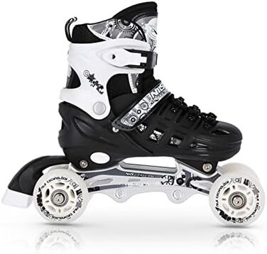 Кольорові ролики Nils Extreme 4in1 для дітей та дорослих, 39-42, ACEB7-підшипники, регульовані, синій