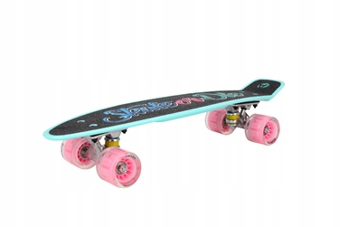 Скейтборд Aurora Classic (56 см x 14,5 см, 60 мм), багатоколірний, з LED-підсвіткою