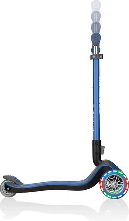 Дитячий самокат GLOBBER Elite, 3 колеса, LED, регульований, для дітей від 3 років, колеса 120/80 мм, підшипники ABEC 5