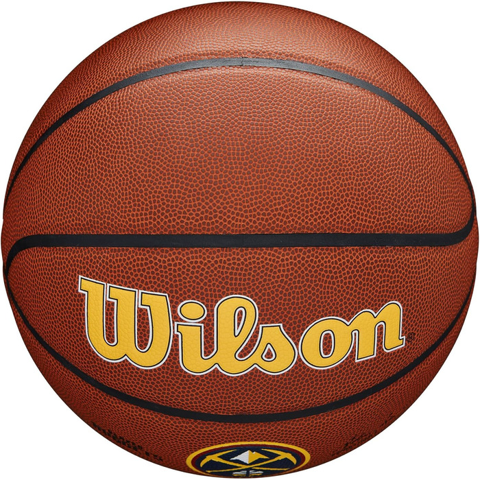 Баскетбольний м'яч Wilson NBA Denver Nuggets, розмір 7 (29.5''), для зали та вулиці
