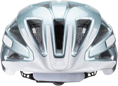 Велосипедний шолом uvex active для жінок і чоловіків, розмір 56-60 см, aqua white, регульований, з можливістю встановлення LED-світла, універсальний захист