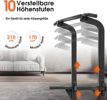 Power Tower DH FitLife: турнік, бруси для віджимань, силовий тренажер для дому