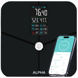 Електронні ваги для ванної Alpha — Аналітичні 23в1, додаток українською