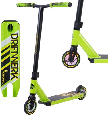 Дитячий трюковий самокат Driftwerk DS1.5 Mini зелений, фрістайл самокат для дітей