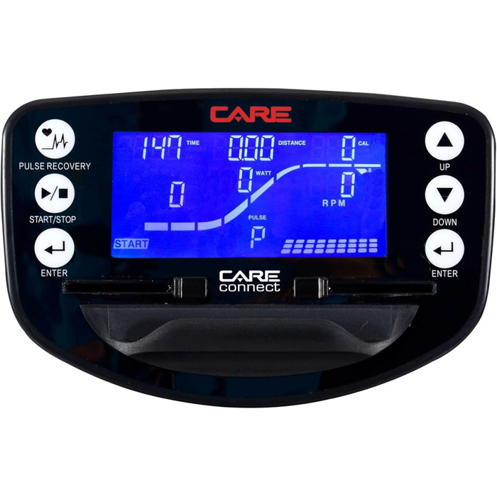 Гребний тренажер Care Fitness Jet 600-2 Care Connect, чорний, складаний