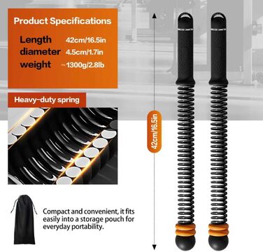 Важкі тренувальні канати, бойові канати без мотузки, бездротові тренувальні канати з регульованим обтяжувачем та ергономічною ручкою