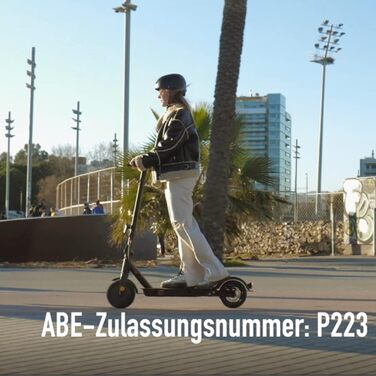 Електросамокат ZWHEEL E9 2023 для доріг з ABE, 350-400Вт, 30км, рекуперація, 8.5'' надувні колеса, амортизація, для дорослих, до 120кг