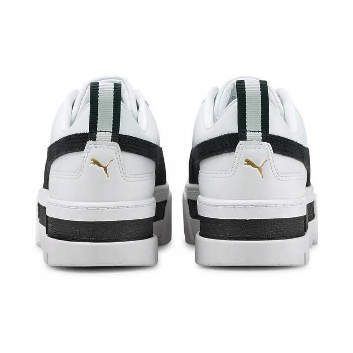 Жіночі білі кросівки на платформі Puma Mayze, шкіряні, р. 37