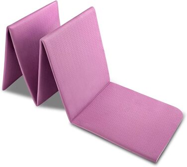 Складаний йога-мат MAXYOGA, нековзний, легкий, екологічний TPE, 183x61x0,6 см, темно-фіолетовий