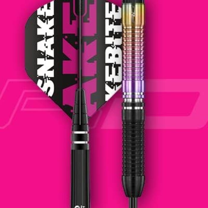 Дротики Red Dragon Snakebite Weltmeister 2020 з вольфраму, з крилами та стрижнями