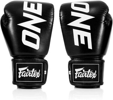 Боксерські рукавички Fairtex BGV1 ONE для муай-тай, 12 унцій, чорні