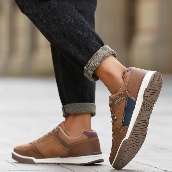 ARRIGO BELLO Кросівки чоловічі для активного відпочинку, роботи та хайкінгу. Легкі, розміри 41-46, колір: коричневий