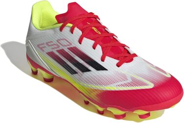 Бутси для футболу Adidas F50 League Unisex, Multi Ground, 42 EU, Білий/Чорний/Жовтий