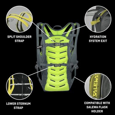 Рюкзак для швидкого хайкінгу Salewa Ultra Train 18 л, унісекс, сірий
