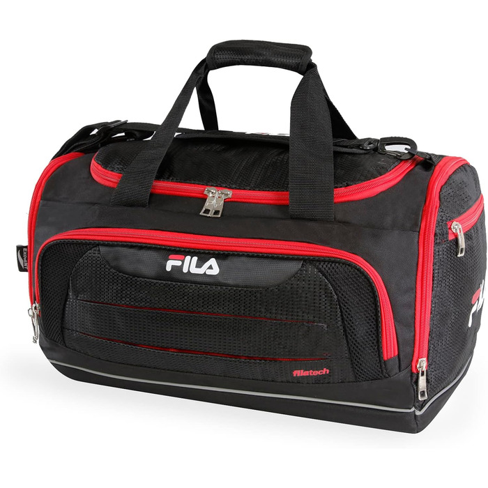 Спортивна сумка FILA Cypress Unisex, маленька сумка для спорту та тренувань, Onyx/Red (один розмір)