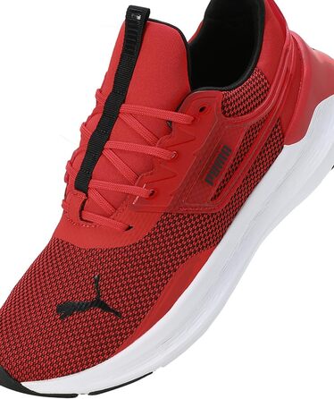Чоловічі кросівки PUMA Enzo Mesh для фітнесу та активного відпочинку, 44 EU, червоно-чорно-білі