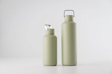 Пляшка для води EQUA Timeless 1000 мл, нержавіюча сталь, BPA-free, герметична, довговічна, універсальна, для матча