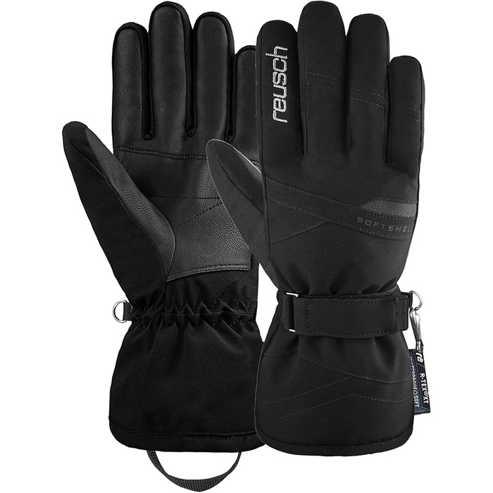 Жіночі лижні рукавички Reusch Hellen R-TEX XT 7702, чорні/сріблясті, розмір 6