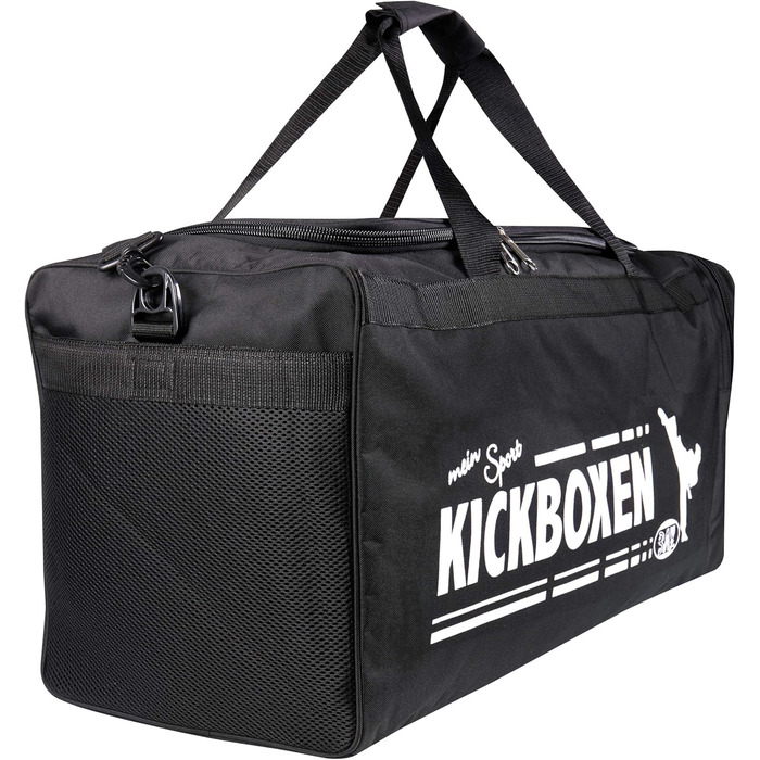 Спортивна сумка BAY XL для кікбоксингу, муай-тай, тренувань, чорна, 70x32x30 см